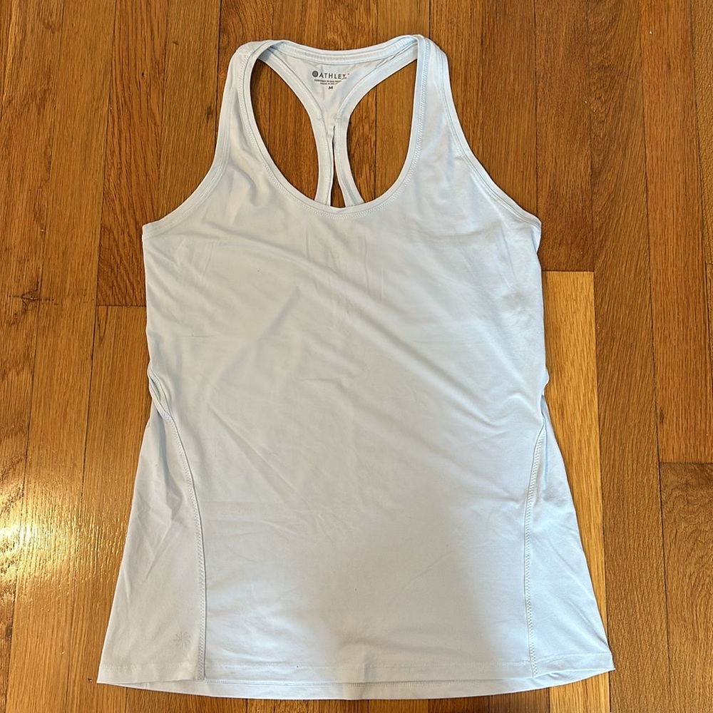 Athleta Limitless Keyhole Tank, size medium, sky blue